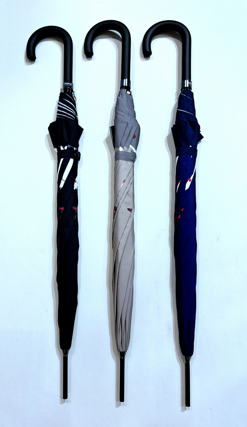 Parapluie grand long CHAT joueur automatique gris Neyrat - léger & résistant