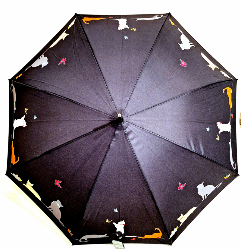  Parapluie long CHAT joueur automatique NOIR Neyrat - léger & résistant