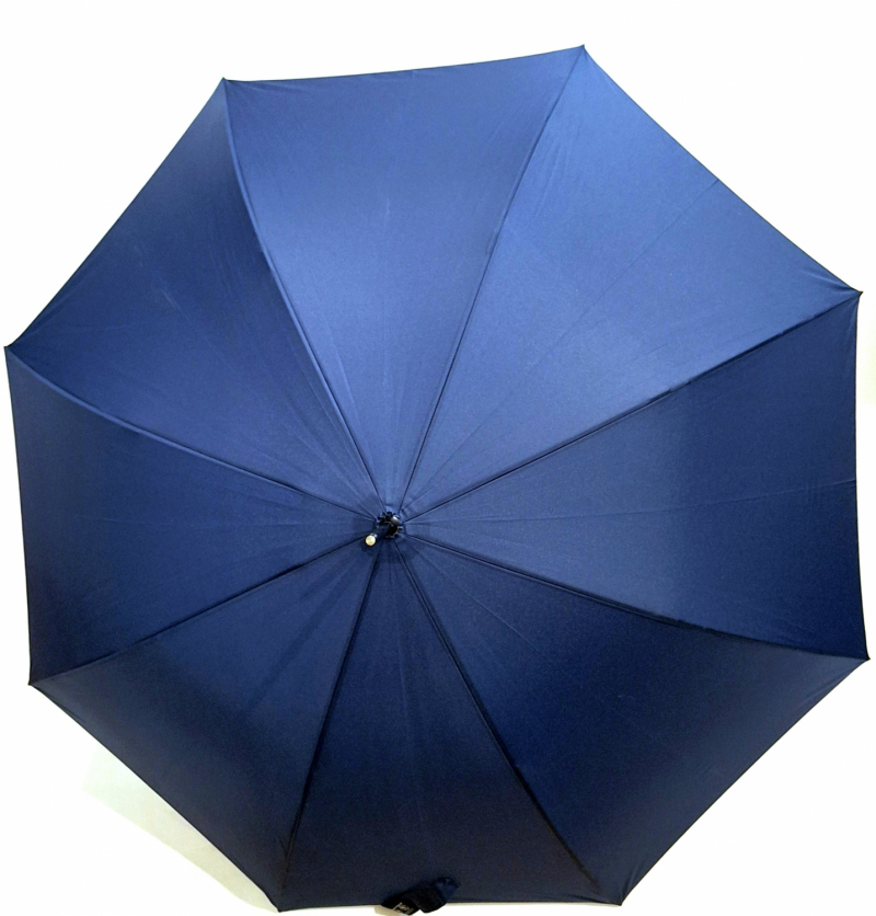 Parapluie tempête Doppler long automatique Bleu Navy pgn noire - Solide & Grand - Robuste 120km/h