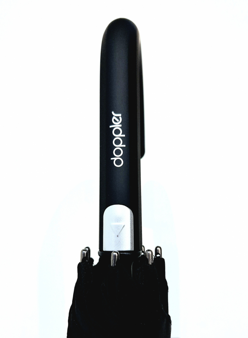Parapluie SUPER STRONG Doppler long automatique Pure Noir pgn noire - Solide & Grand - Robuste 120km/h