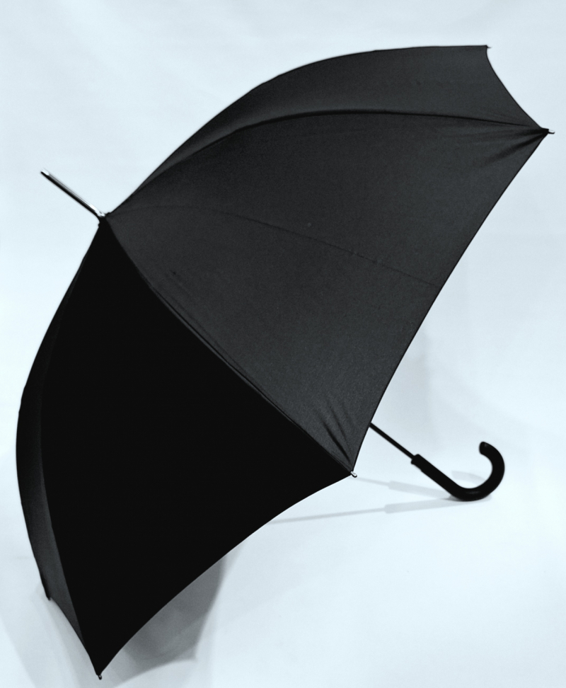 Parapluie SUPER STRONG Doppler long automatique Pure Noir pgn noire - Solide & Grand - Robuste 120km/h