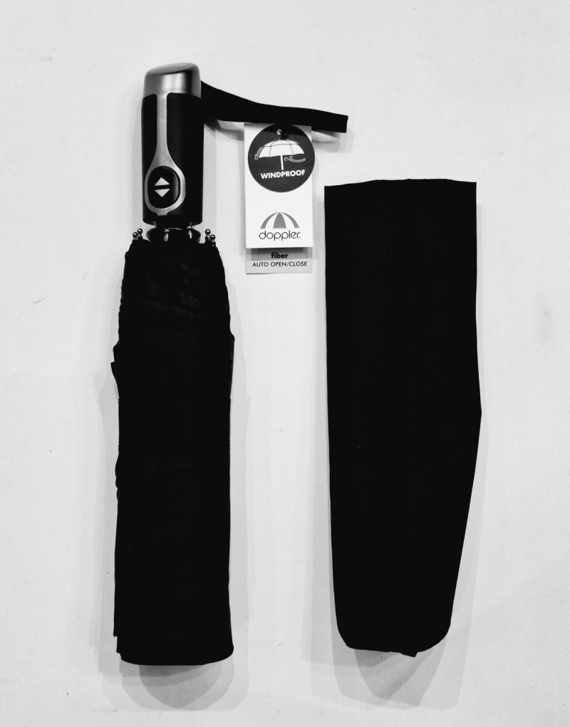Parapluie pliant Golf XXL Noir open close poignée ergonomique Magic XM Air Toile * 2 Doppler - 122cm diam
