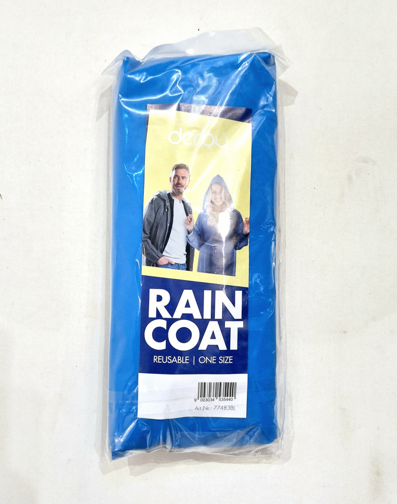 Vêtement de Pluie - Taille Unique - Transparent BLEU