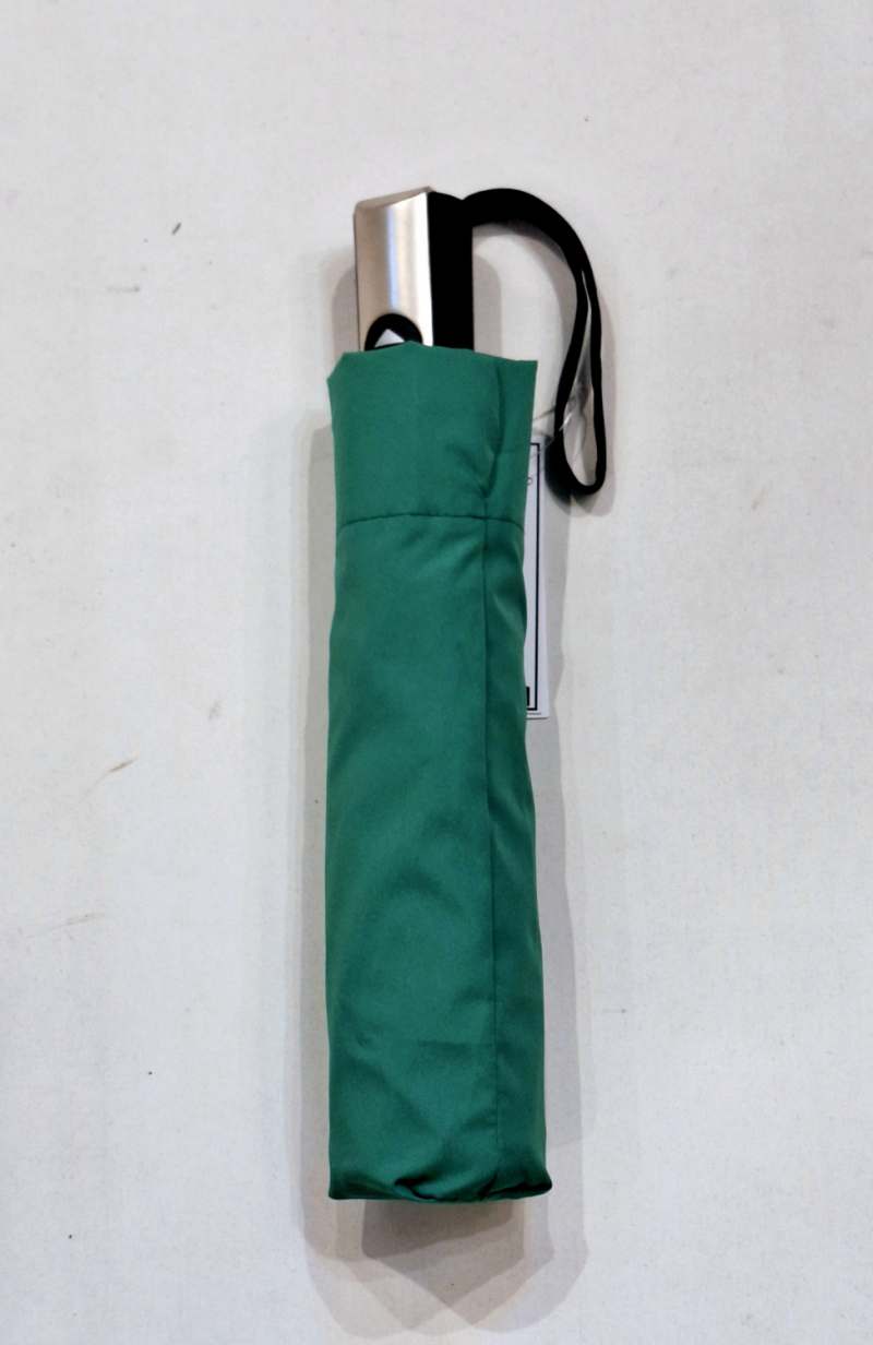 Parapluie français mini pliant automatique open close uni Vert Vaux - Grand & résistant