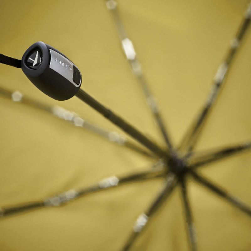 Parapluie Tempête SENZ pliant uni jaune citron automatique ouvré fermé - Anti-uv - Grand & robuste