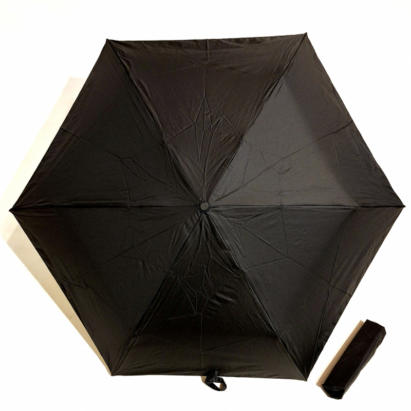 Parapluie anti uv 100% mini Plume NOIR & ivoire - rester à l'ombre - Ultra léger 135g & manuel