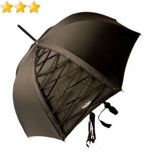 Parapluie Jean Paul Gaultier noir long corset lacet femme homme, français et résistant de luxe