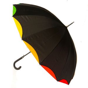 Parapluie Noir Hommes Homme 130 cm XXL Arc-en-ciel 16 pces GRAND golfschirm 