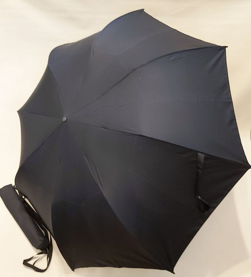 Parapluie golf pliant manuel bleu marine anti uv 