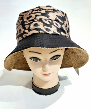 Chapeau de pluie tissu souple imprimé léopard - Souple TL 57/58 imperméable