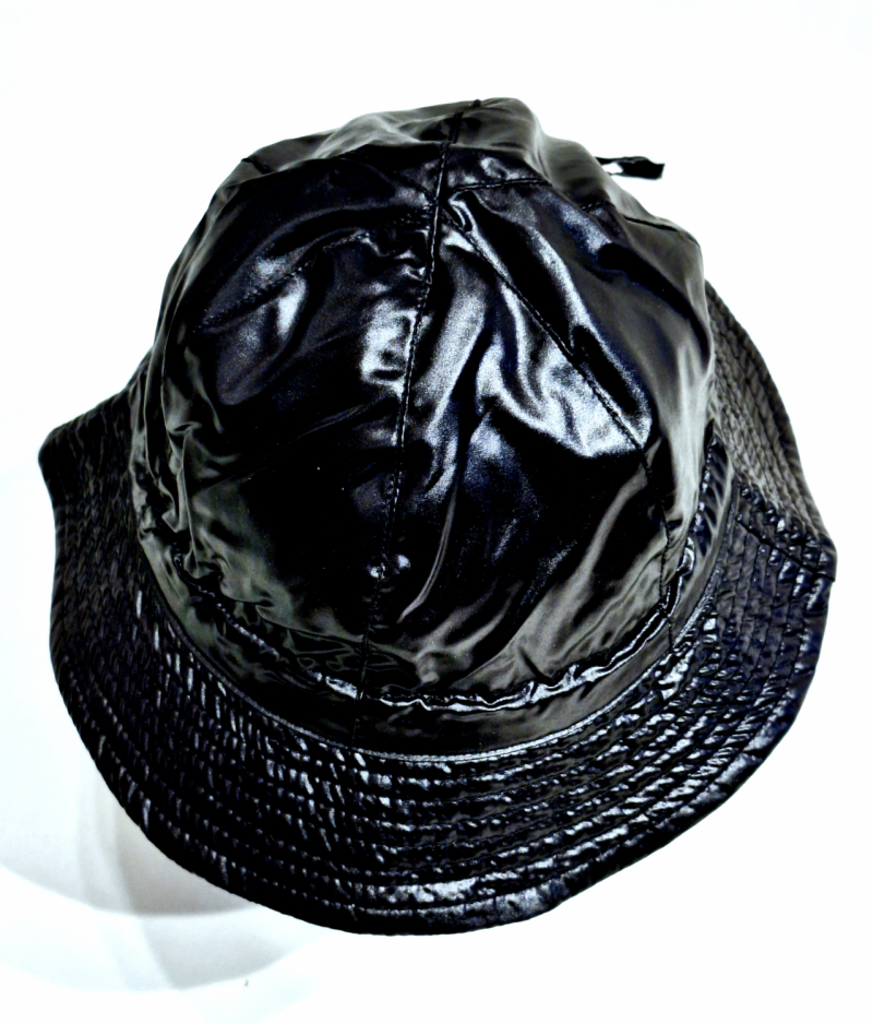 Chapeau de pluie souple de couleur noir satin - Super Léger & Réglable - TL / T56