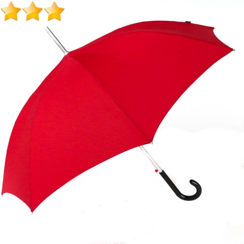 Parapluie tempête long automatique rouge Hermes Knirps, léger et robuste