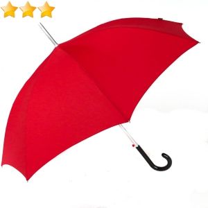 Parapluie tempête long automatique rouge Hermes Knirps, léger et robuste