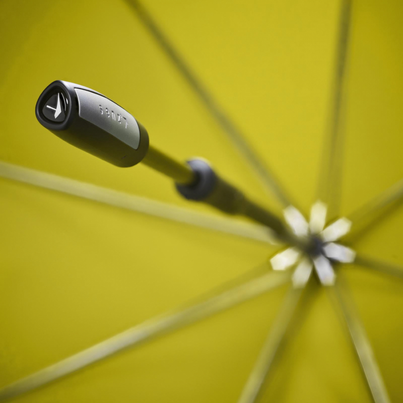Parapluie Senz Tempête Large uni jaune Citron - Housse bandoulière - Anti uv à 98% & résistant