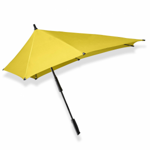 Parapluie Senz Tempête Large uni jaune Citron - Housse bandoulière - Anti uv à 98% & résistant