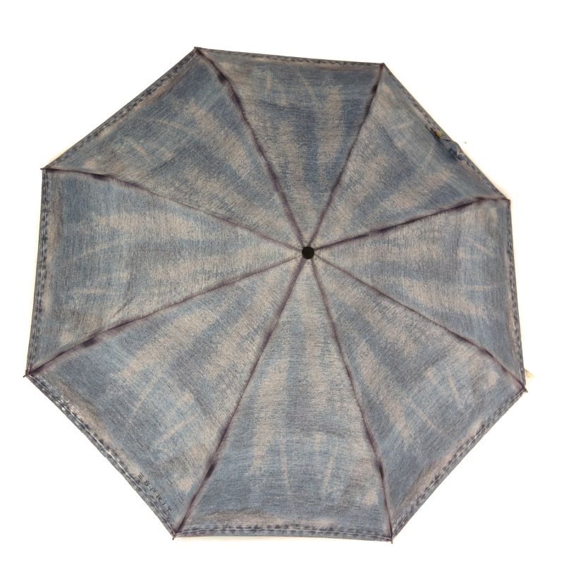 Mini parapluie pliant Esprit imprimé jean's bleu dégradé Esprit, léger et solide