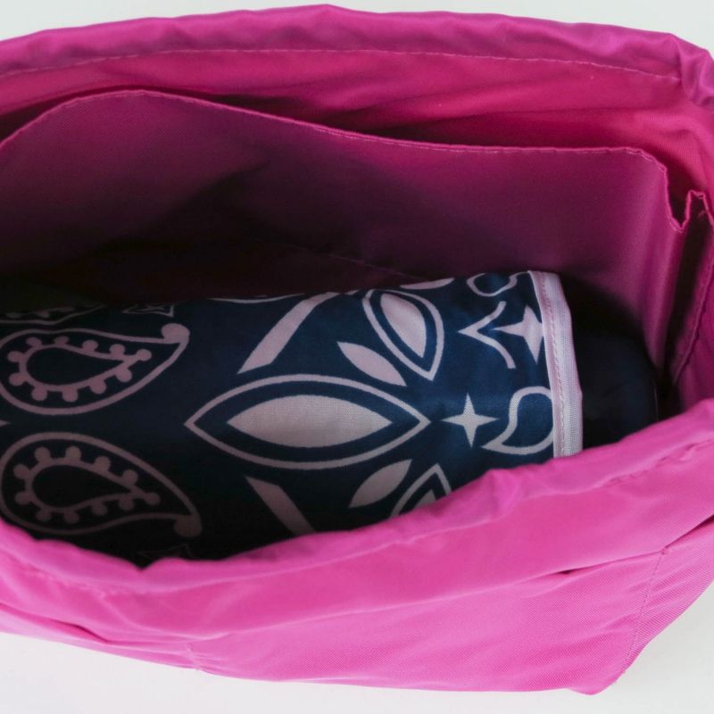 Sac pochon imperméable en fuchsia, léger et pratique