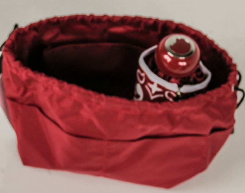 sac pochette ou pochon micro rouge carmin imperméable Smati, léger et pratique