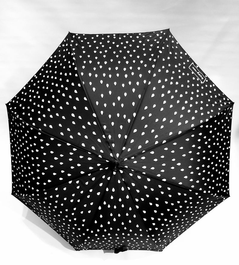 Parapluie long automatique change de couleur noir puis multicolore Esprit, léger et solide
