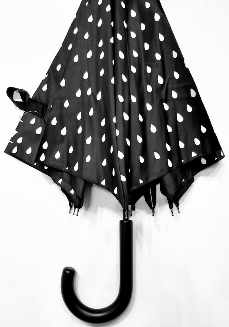 Parapluie long automatique change de couleur noir puis multicolore Esprit, léger et solide