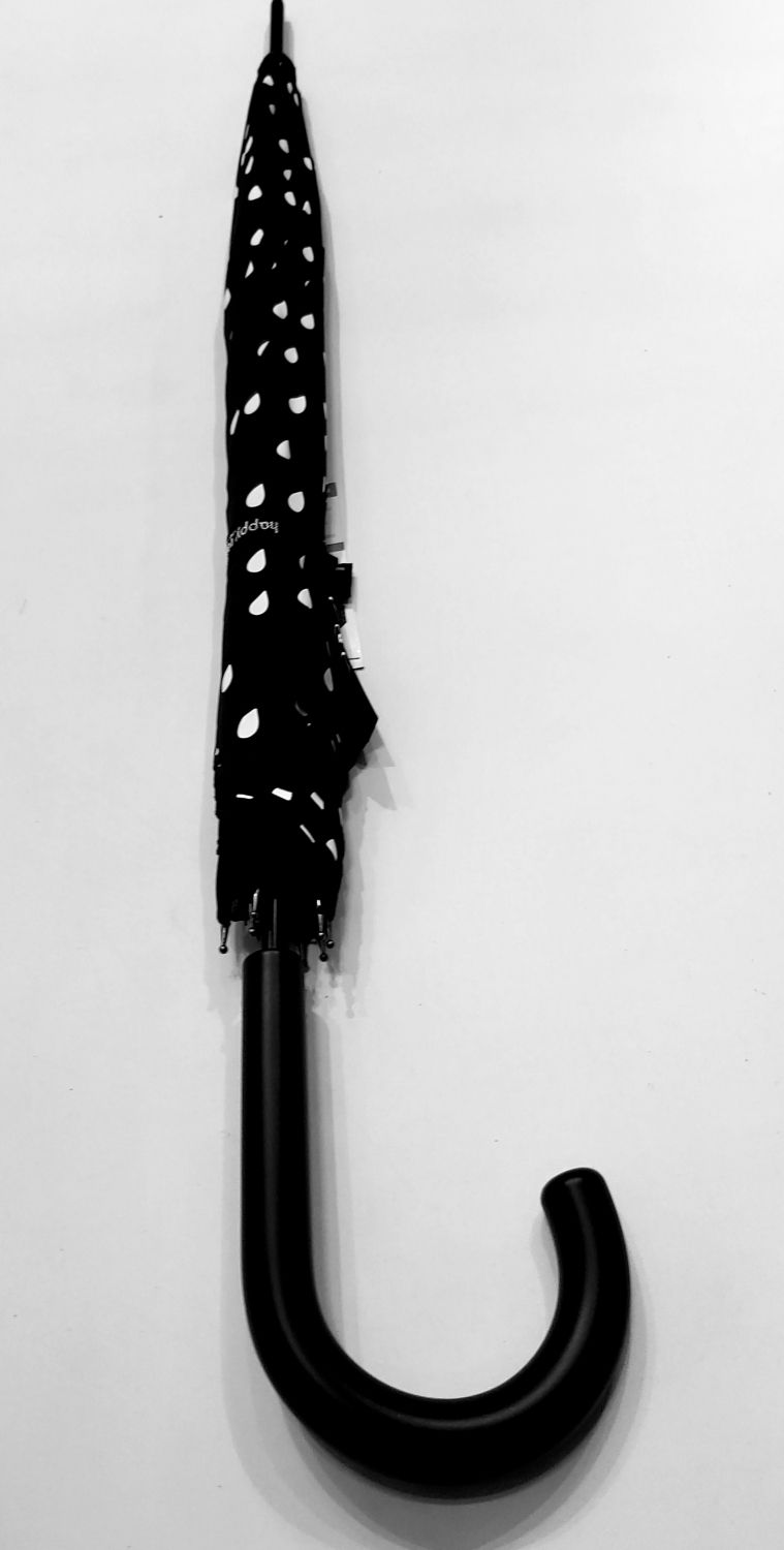 Parapluie long automatique change de couleur noir puis multicolore Esprit, léger et solide