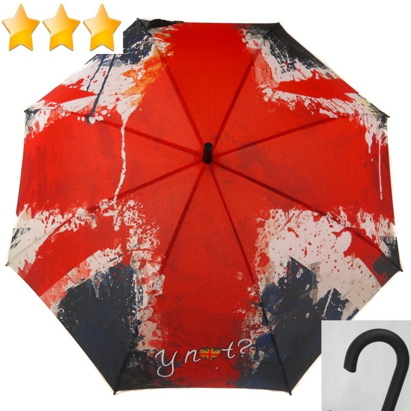 Parapluie long automatique drapeau Anglais 
