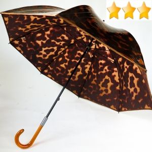 Parapluie cloche transparent doublé camouflage marron Ezpeleta