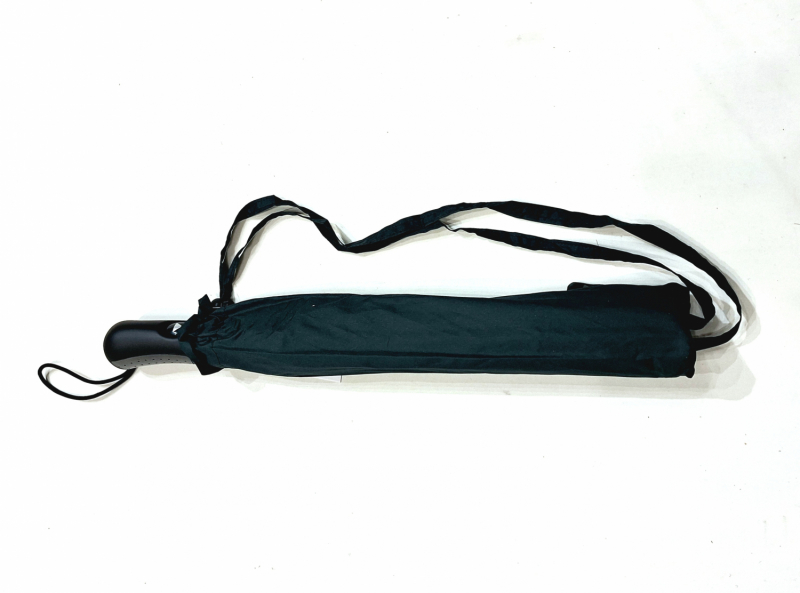 Parapluie golf XXL pliant automatique gris housse sac à dos LEGER - grand 110cm & résistant