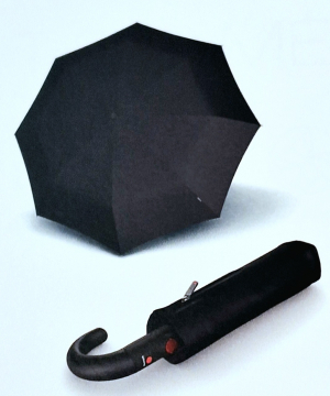 Parapluie mini pliant homme noir open-close poignée courbe Knirps T260 - Léger & solide 