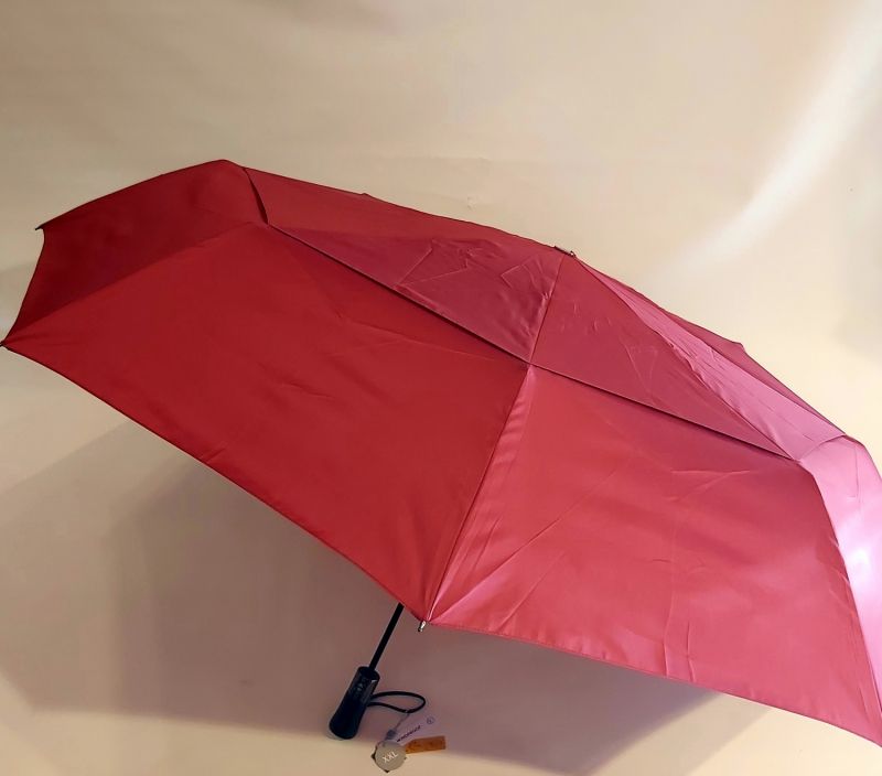 Parapluie pliant golf automatique rouge double toile Ezpeleta, XXL et résistant