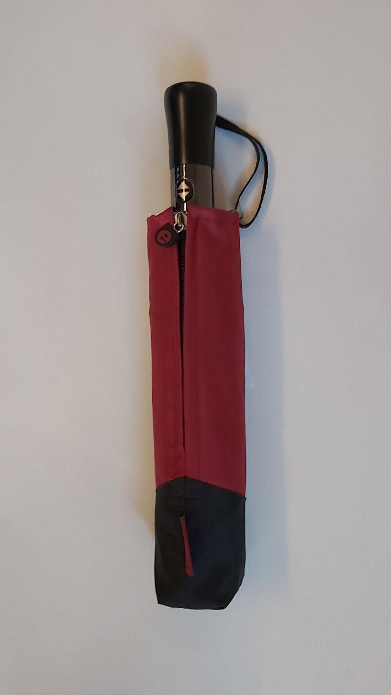 Parapluie pliant golf automatique rouge double toile Ezpeleta, XXL et résistant