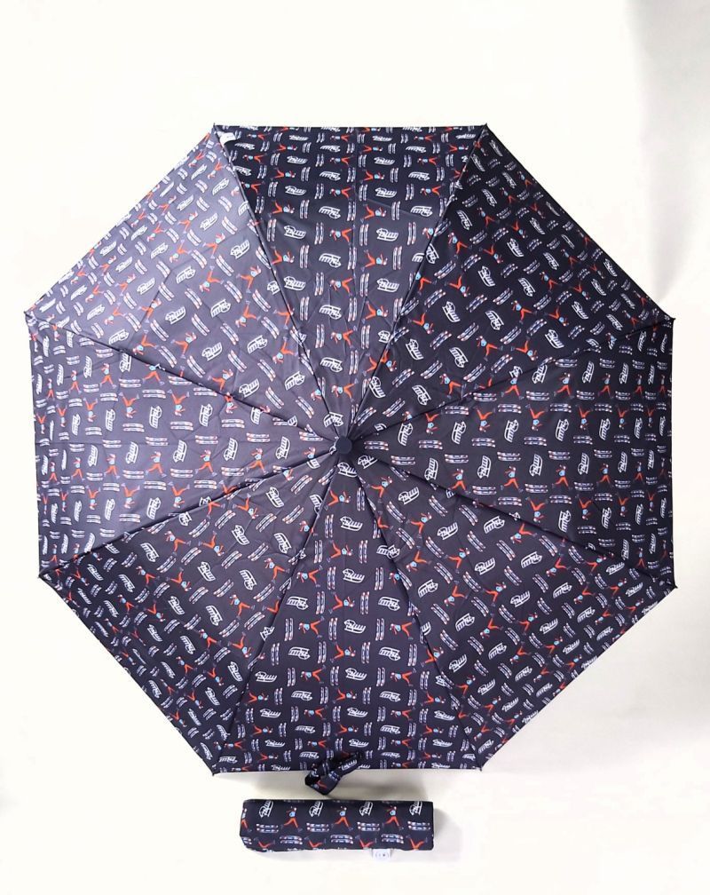 Mini parapluie automatique bleu le ski et le sport d'hiver Chic il pleut, léger et solide