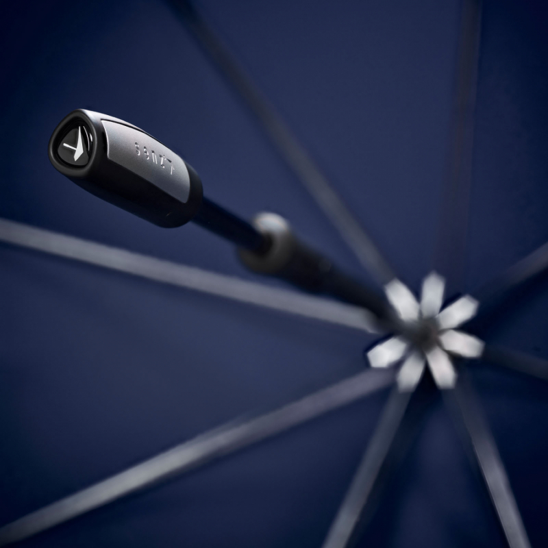 Parapluie Senz tempête long uni bleu midnight T large / anti uv à 98% - Robuste & original