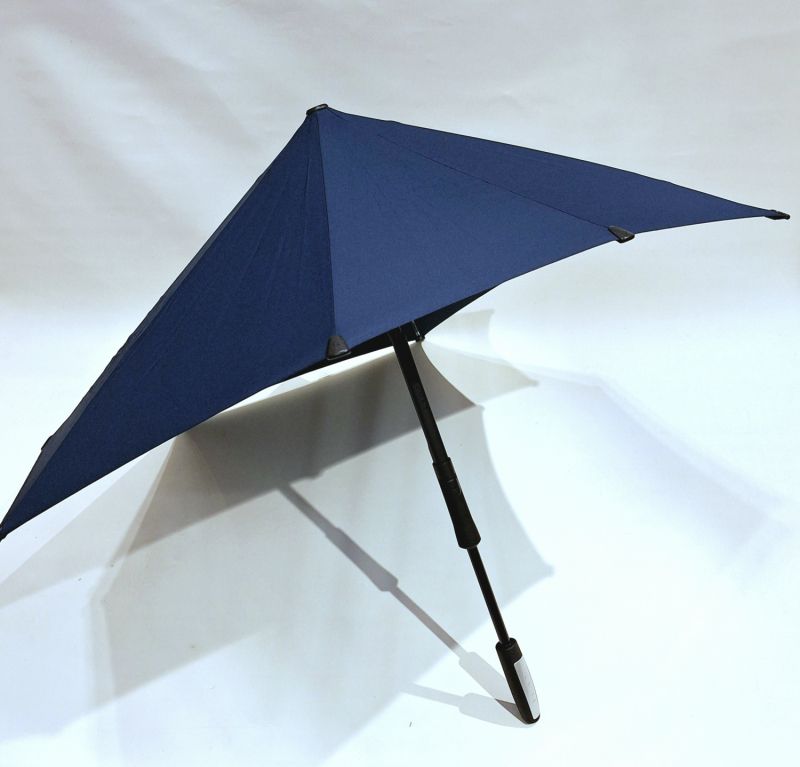 Parapluie Senz tempête long uni bleu midnight T large / anti uv à 98% - Robuste & original