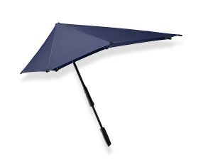 Parapluie Senz tempête long uni bleu midnight T large / anti uv à 98% - Robuste & original