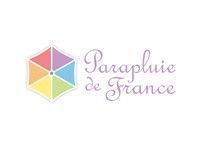 Parapluie mini pliant open-close blanc à motif floral rose & jaune Neyrat Autun, léger & solide